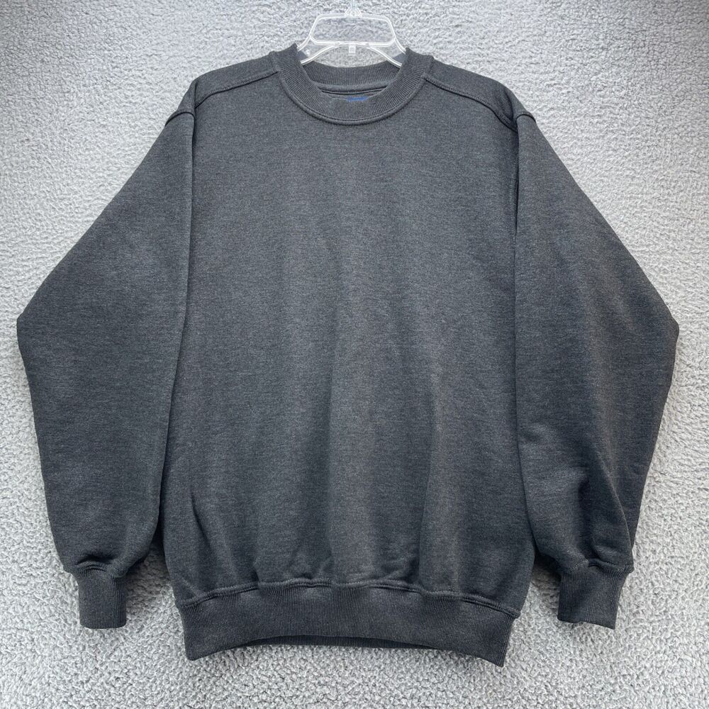Vintage Pluma Sweatshirt Russell Athletic Mens Size Medium Gray Crewneck